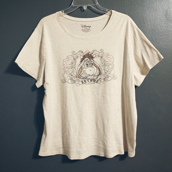Disney Tops - Disney Rhinestone Eyore Short Sleeve Tshirt Top